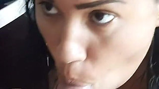 Horny Lana Sucks My Cock in the Kitchen