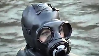 Extreme fetish latex play
