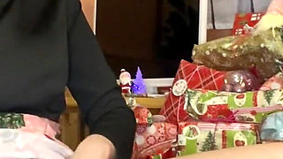 Hairy girl smoking then pissing