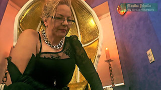 Monika Schmidt Femdom Smoking Human Ashtray Verbal Humiliaion Boot Worship