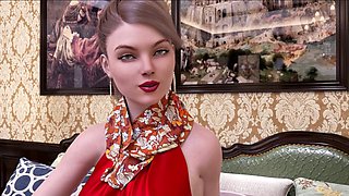 Busty anime mom gets fashionable in her steamy scenes