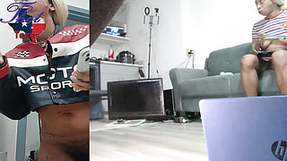 Hoodmilf - Shaved Pussy in Your Face