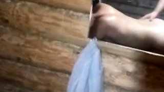 Amateur Russian Couple Tries Anal in the Sauna