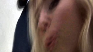 Naughty blonde femdom fetish hottie rams ass with strapon