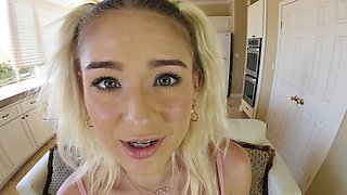 Beautiful long hair lover gets a facial with cum in mouth