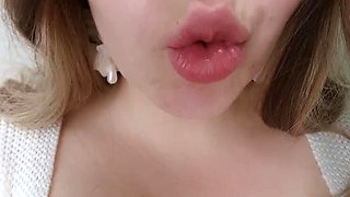 Sexy Busty Wife Home Alone - Hairy Pussy Fingering Orgasm & Moaning in 4K