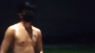 Late night road side cruising wank, finishing with a intense cumshot