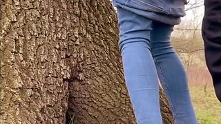 Amazing outdoor sex with a Russian slut