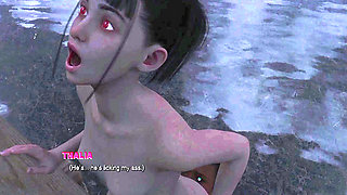 Kim Pounds Thalias Tiny Pussy Until She Screams - Henrys Adventures 3D Hentai Gameplay