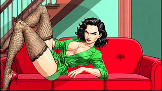 Married Housewife Loves Fucking Big Black Cocks While Her Husband Isn't Looking. Cartoon. Hentai