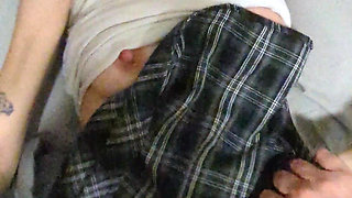 Punished and Creampied by Step Dad