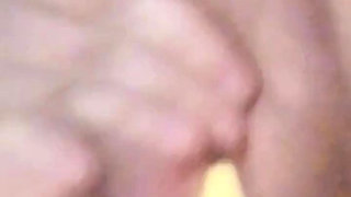 Cougar MILF masturbation with blazing hot Ginger Root insertion