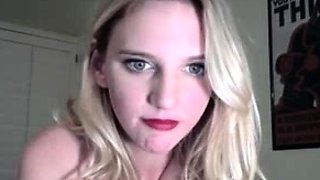 Big Boobed Blonde Masturbates With A Dildo In The Bathroom