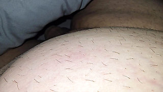 Step son hand slip on step mom big white ass
