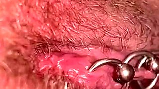 My First Time Haired Pussy Pee and Moving Clit and Asshole