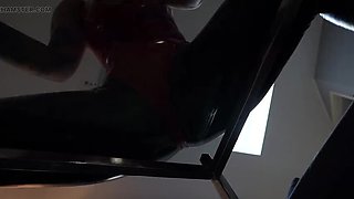 German Femdom Mistress Spits on Slave & Foot Worship - BDSM Submission & Dirty Talk