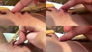 Wanking with Clamps