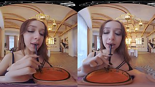 Naughty, Naughty Schoolgirl - Big Tits Beauty Solo Striptease Hd Vr
