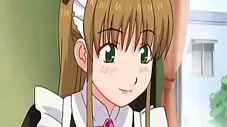 Japanese anime maid caught