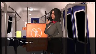 Merry Hot Wife Stuck in Elevator with Ben - Group Sex Adventure in 4K