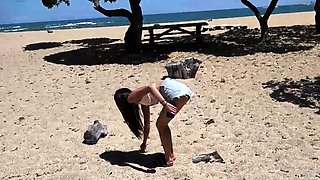 Busty amateur teen outdoor hardcore action with cum