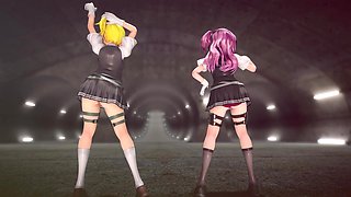 Mmd R-18 Anime Girls Sexy Dancing Clip 419