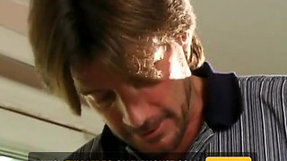 Young college girl gets fucked legs wide open