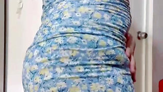 Big ass mexican latina in a very short mini dress takes off all her clothes and shows her panties Hot secretary strips naked
