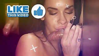 Lizzie Love Visits The Gloryhole For The 1st Time For BJs