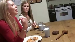 College Girls Serve Food Naked During Hazing