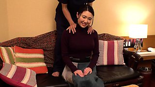 Asian japanese amateur has deep throat