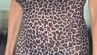 Leopard Print Dress and Vibrator Playtime