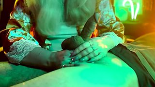 Step Mommy Secret Handjob Edging To Perfect Cumshot