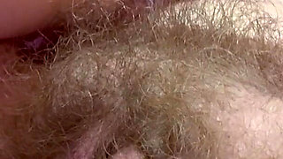 Nail Polishing and Hairy Pussy Amateur