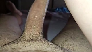 Amateur Italian Couple JeffryMila Homemade Massage Turns Wet with Giant Dick Close-Up