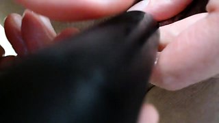 Hot amateur blonde pregnant toying her pussy solo