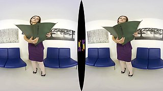 Overworked; Secretary Office Nylons Garter Belt Strip Solo Trimmed Pussy
