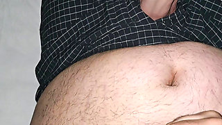 Step son used a stick to record step mom hand giving a handjob to his dick
