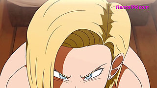 From Training to Temptation: Android 18 & Master Roshi Hardcore Sex ( Cartoon XXX Parody )