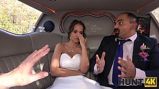 bride gets fucked in car in front of her husband