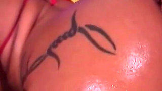 Hot Latina with huge gets fucked hard by huge cock on the couch