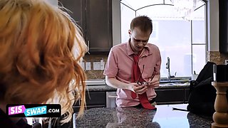 The college nerd and his hooligan classmate make a deal to trade their stepsisters for hot orgy
