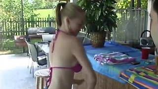 Crissy Cox - Don't Tell My Daddy - Meeting men at the pool bar
