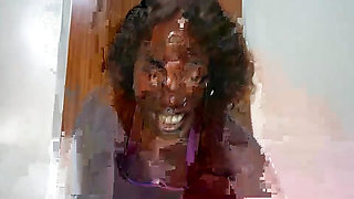 Just a Sweet Black Girl Rubbing Her Pussy
