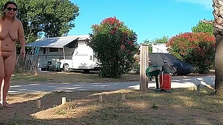 Kinky Couple Games at French Nudist Beach Campsite