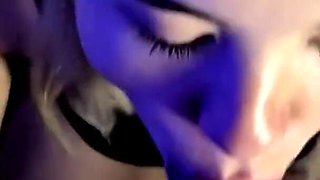 Half Sister Made Brother’s Evening Pleasant Oral Creampie. Sea of Sperm