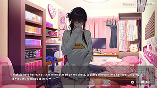 He Rubs My Cock with His Clit on the Bed // Vlover Game #5 All Scenes