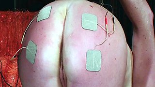 Fingering and spanking by a blonde mistress