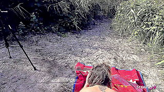 Real Amateur Nudist Beach Sex with Turkish Mature and two German Guys
