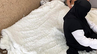 Cum on Arab MILF's Tights